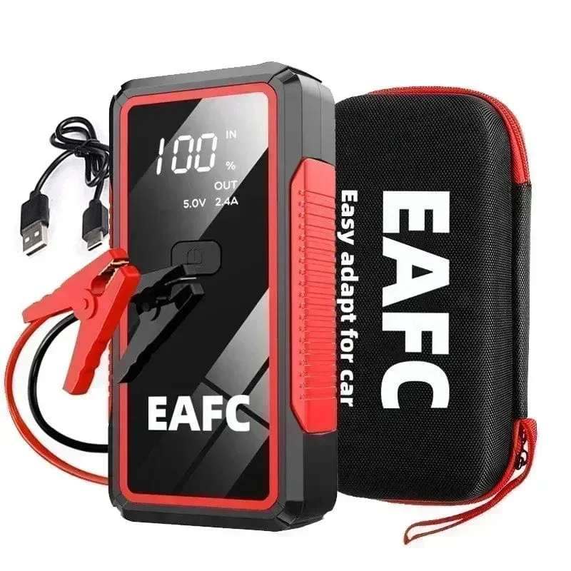 EAFC 12V Auto Starthilfe Power Bank Tragbares Autobatterie-Booster-Ladegerät Startgerät Auto-Notstartbeleuchtung