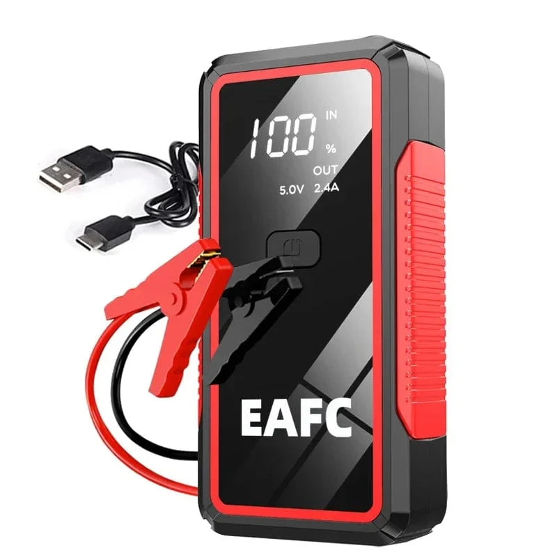 EAFC 12V Auto Starthilfe Power Bank Tragbares Autobatterie-Booster-Ladegerät Startgerät Auto-Notstartbeleuchtung