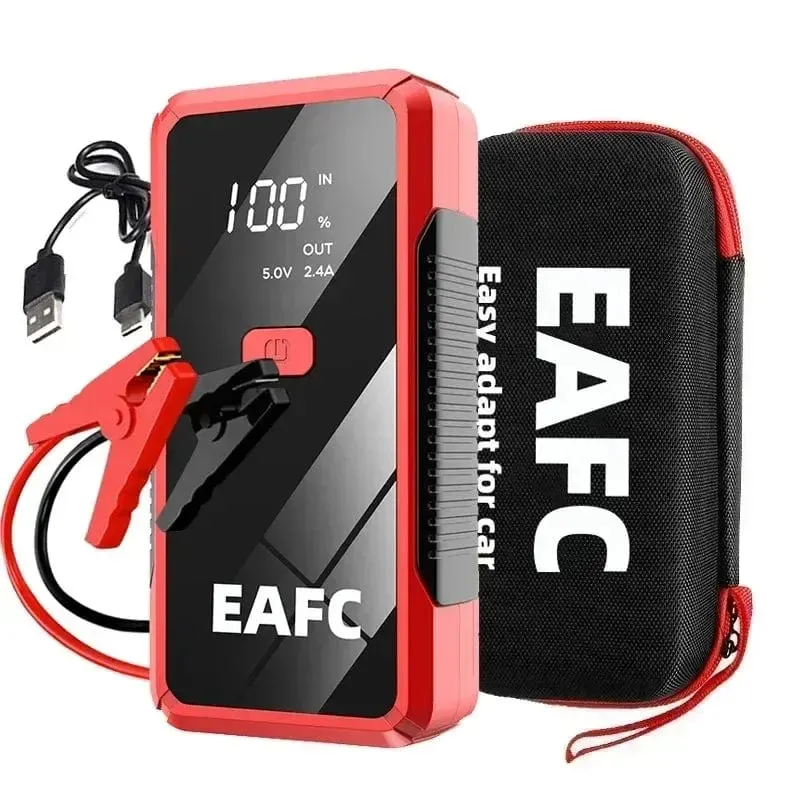 EAFC 12V Auto Starthilfe Power Bank Tragbares Autobatterie-Booster-Ladegerät Startgerät Auto-Notstartbeleuchtung