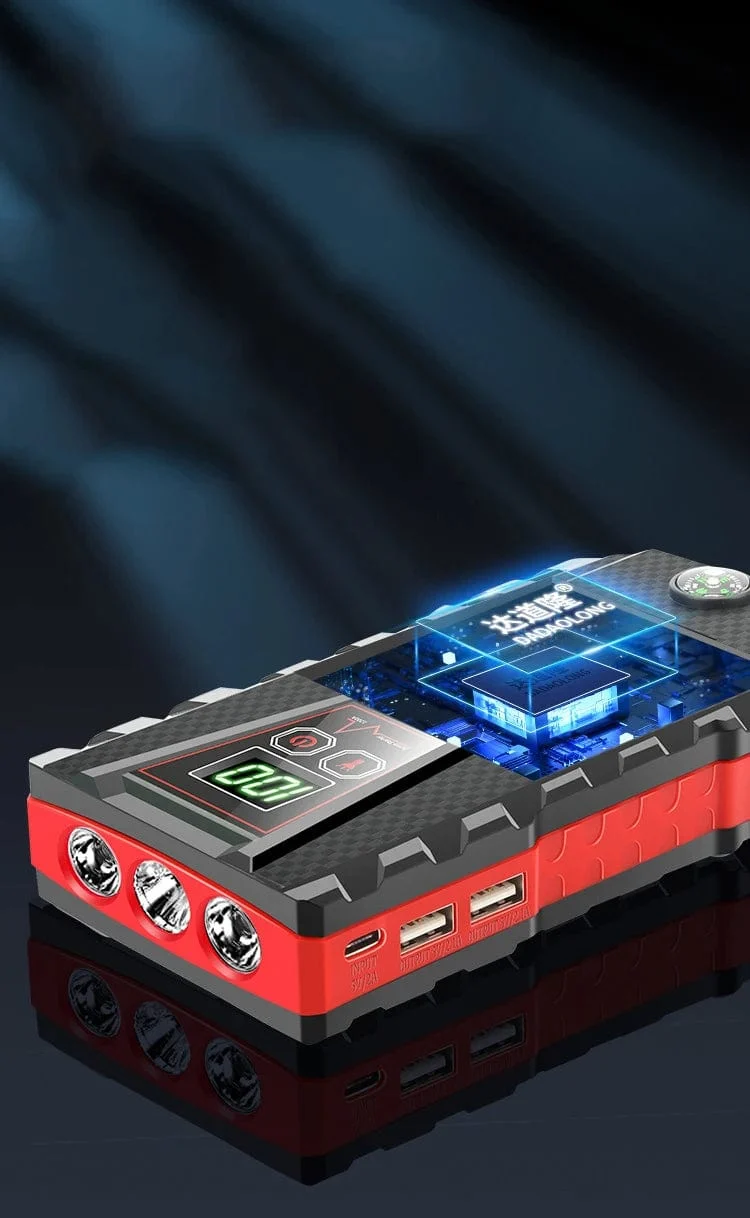 EAFC 12V Auto Starthilfe Power Bank Tragbares Autobatterie-Booster-Ladegerät Startgerät Auto-Notstartbeleuchtung