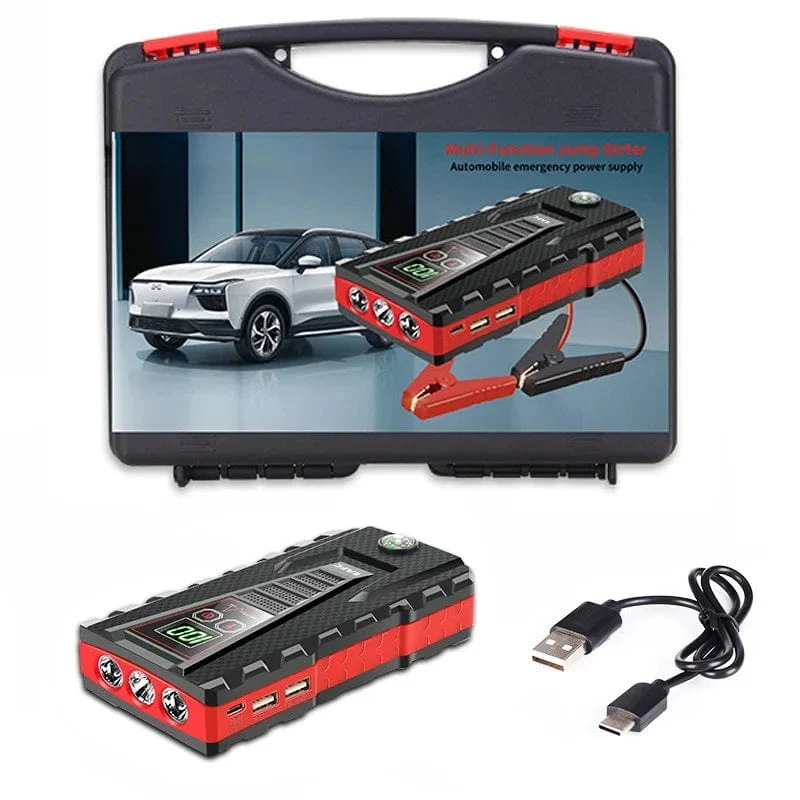 EAFC 12V Auto Starthilfe Power Bank Tragbares Autobatterie-Booster-Ladegerät Startgerät Auto-Notstartbeleuchtung