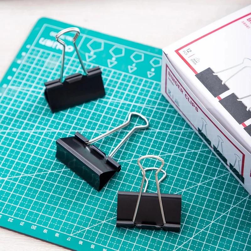 Deli 1 Box 51 mm mühelose Binder Clip Klemmen Long Tail Clip Kombination Ordner Lesezeichen Papier Ticket Clip Schule Bürobedarf