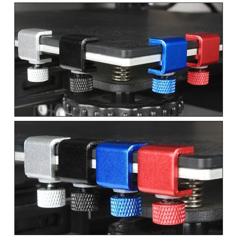 3DSWAY 3D-Druckerteile Plattformklemme Glas-Aluminiumplatte Ultimaker UM Hotbed-Befestigungsclip Bauen Sie beheizte Betthalterung 4 Stück 8 Stück