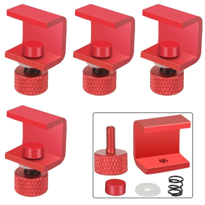 3DSWAY 3D-Druckerteile Plattformklemme Glas-Aluminiumplatte Ultimaker UM Hotbed-Befestigungsclip Bauen Sie beheizte Betthalterung 4 Stück 8 Stück