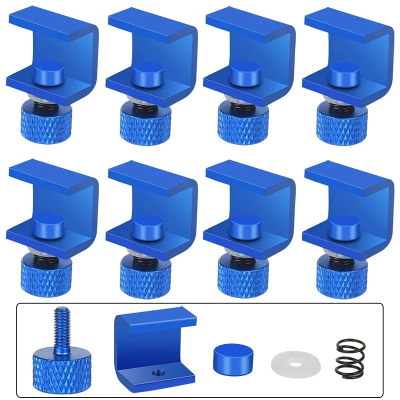 3DSWAY 3D-Druckerteile Plattformklemme Glas-Aluminiumplatte Ultimaker UM Hotbed-Befestigungsclip Bauen Sie beheizte Betthalterung 4 Stück 8 Stück