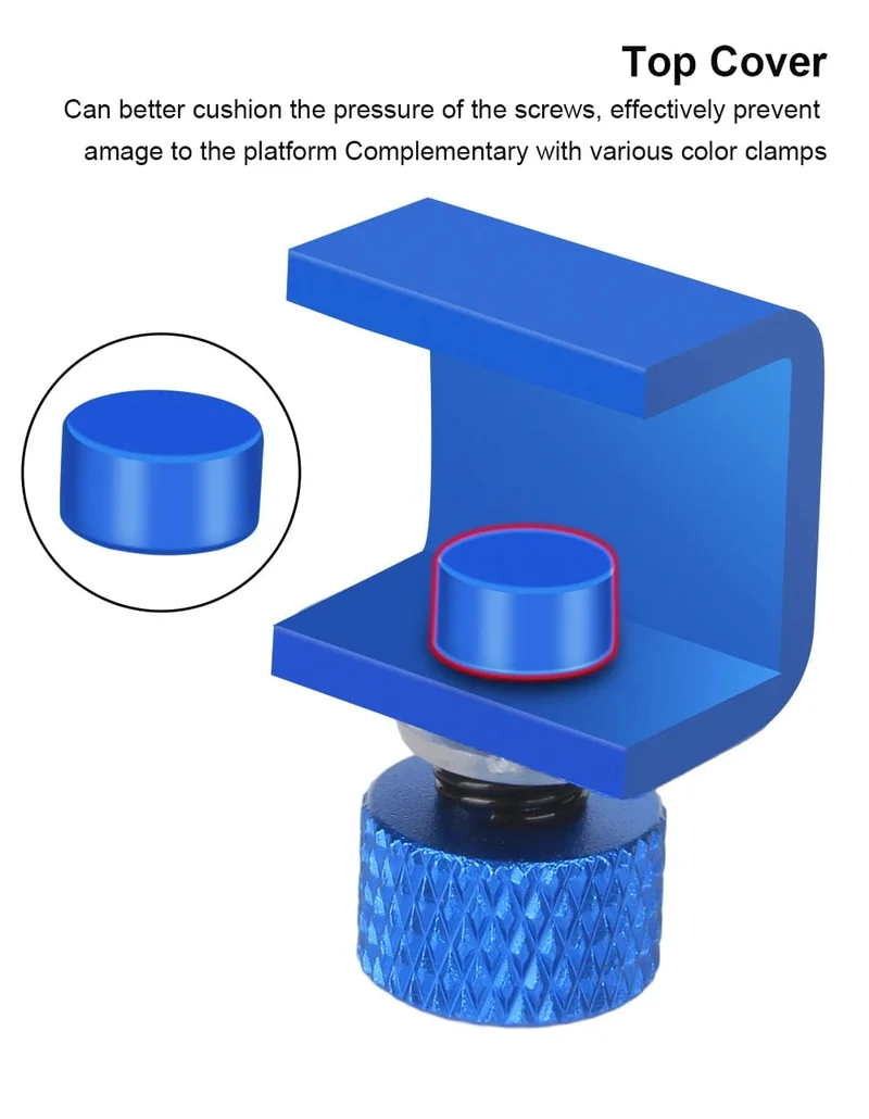 3DSWAY 3D-Druckerteile Plattformklemme Glas-Aluminiumplatte Ultimaker UM Hotbed-Befestigungsclip Bauen Sie beheizte Betthalterung 4 Stück 8 Stück