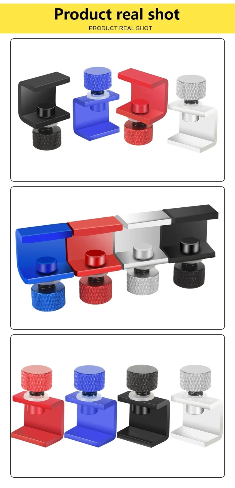 3DSWAY 3D-Druckerteile Plattformklemme Glas-Aluminiumplatte Ultimaker UM Hotbed-Befestigungsclip Bauen Sie beheizte Betthalterung 4 Stück 8 Stück