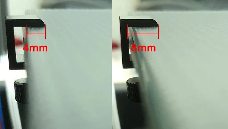 3DSWAY 3D-Druckerteile Plattformklemme Glas-Aluminiumplatte Ultimaker UM Hotbed-Befestigungsclip Bauen Sie beheizte Betthalterung 4 Stück 8 Stück