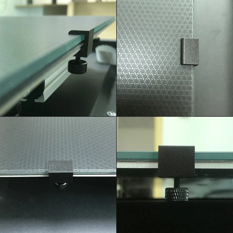 3DSWAY 3D-Druckerteile Plattformklemme Glas-Aluminiumplatte Ultimaker UM Hotbed-Befestigungsclip Bauen Sie beheizte Betthalterung 4 Stück 8 Stück