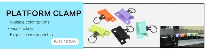 3DSWAY 3D-Druckerteile Plattformklemme Glas-Aluminiumplatte Ultimaker UM Hotbed-Befestigungsclip Bauen Sie beheizte Betthalterung 4 Stück 8 Stück