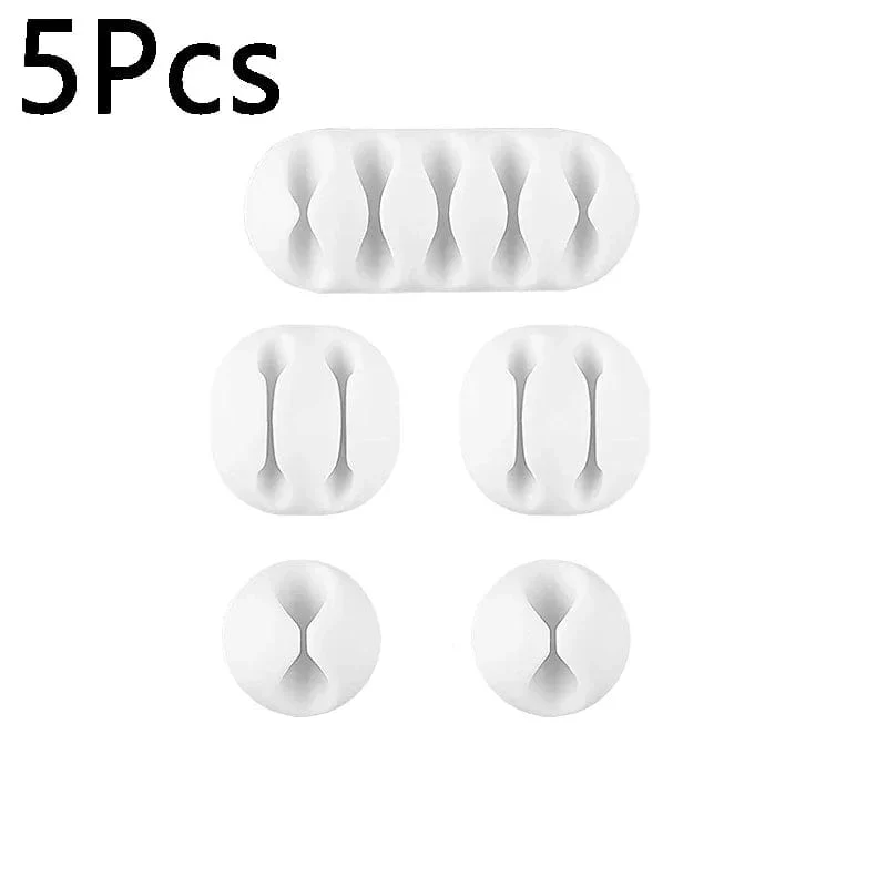 10/1 Stück selbstklebende Kabelclips aus Silikon, USB-Kabelhalter, Organizer, Kabelmanagement-Clips für das Home Office, aufgeräumt auf dem Schreibtisch