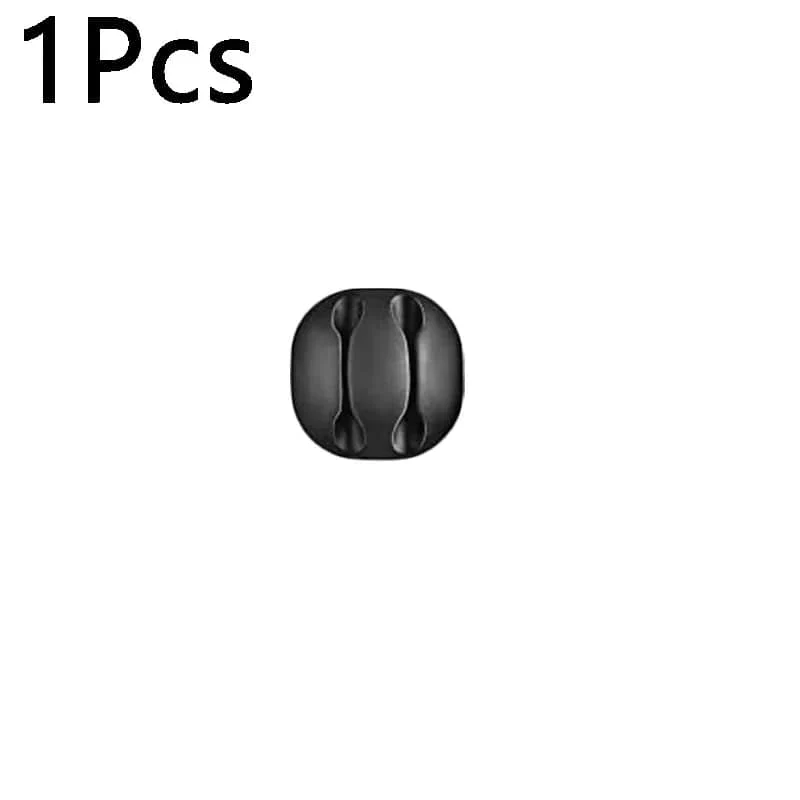 10/1 Stück selbstklebende Kabelclips aus Silikon, USB-Kabelhalter, Organizer, Kabelmanagement-Clips für das Home Office, aufgeräumt auf dem Schreibtisch