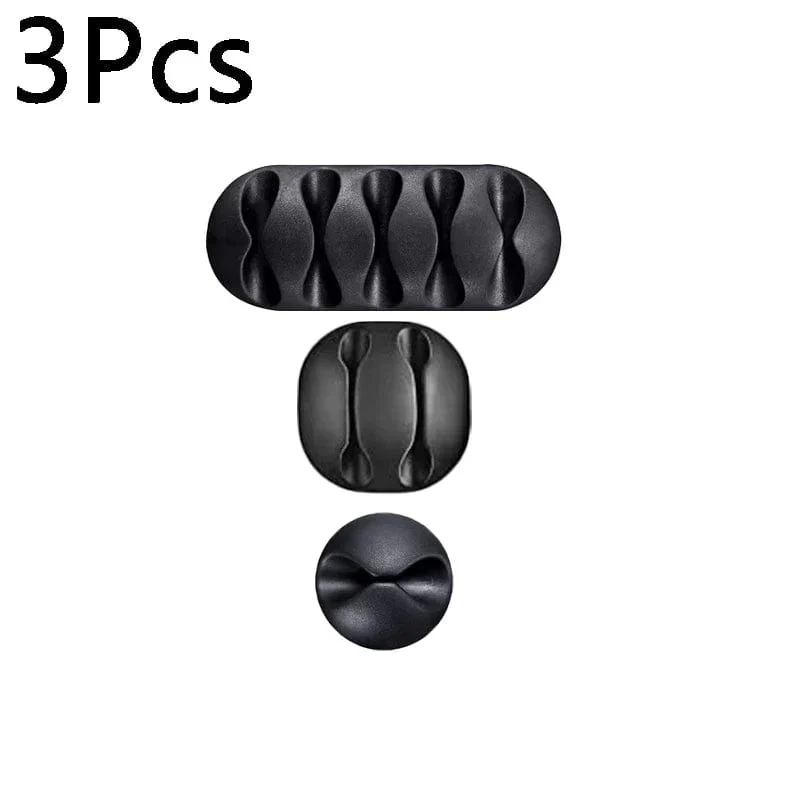 10/1 Stück selbstklebende Kabelclips aus Silikon, USB-Kabelhalter, Organizer, Kabelmanagement-Clips für das Home Office, aufgeräumt auf dem Schreibtisch