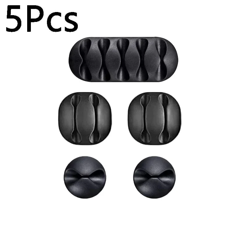 10/1 Stück selbstklebende Kabelclips aus Silikon, USB-Kabelhalter, Organizer, Kabelmanagement-Clips für das Home Office, aufgeräumt auf dem Schreibtisch