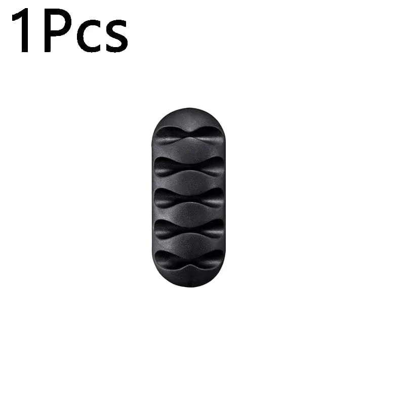 10/1 Stück selbstklebende Kabelclips aus Silikon, USB-Kabelhalter, Organizer, Kabelmanagement-Clips für das Home Office, aufgeräumt auf dem Schreibtisch