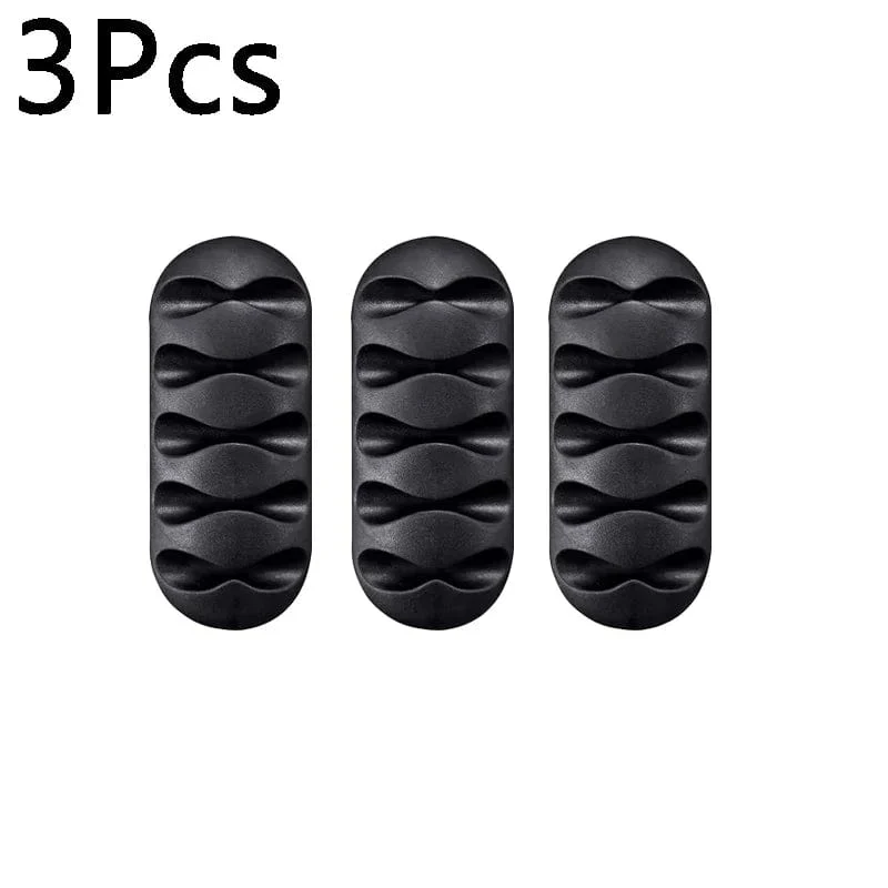 10/1 Stück selbstklebende Kabelclips aus Silikon, USB-Kabelhalter, Organizer, Kabelmanagement-Clips für das Home Office, aufgeräumt auf dem Schreibtisch