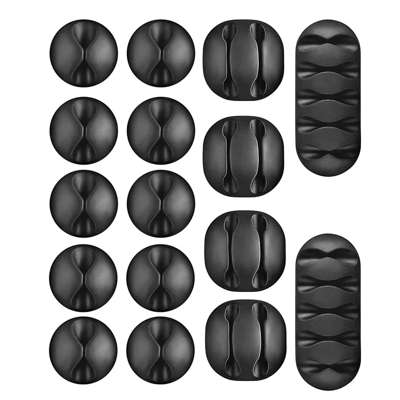 10/1 Stück selbstklebende Kabelclips aus Silikon, USB-Kabelhalter, Organizer, Kabelmanagement-Clips für das Home Office, aufgeräumt auf dem Schreibtisch