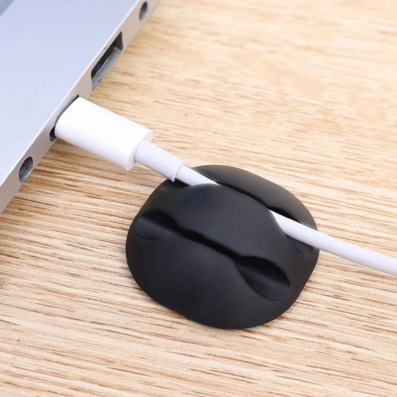 10/1 Stück selbstklebende Kabelclips aus Silikon, USB-Kabelhalter, Organizer, Kabelmanagement-Clips für das Home Office, aufgeräumt auf dem Schreibtisch