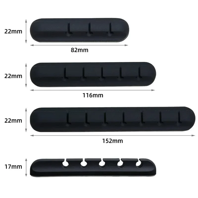 Kabelaufwicklung für den Schreibtisch, selbstklebend, mit 3/5/7 Clips, USB-Ladekabelhalter, mit Draht umwickeltes Kabel, Tisch-Organizer, Bürobedarf