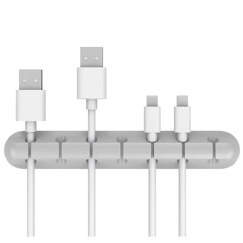 Kabelaufwicklung für den Schreibtisch, selbstklebend, mit 3/5/7 Clips, USB-Ladekabelhalter, mit Draht umwickeltes Kabel, Tisch-Organizer, Bürobedarf