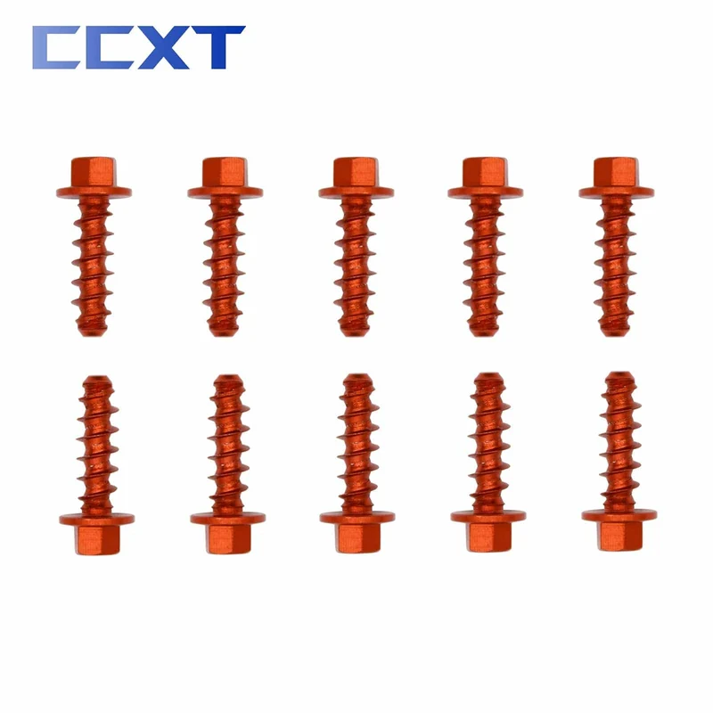 10Pcs CNC Motorrad Selbstschneidende Schraube Bolzen Kit Für KTM SX SXF XC XCW XCF EXC EXCF 125-530 2004-2021 2022 2023 Universal Teile