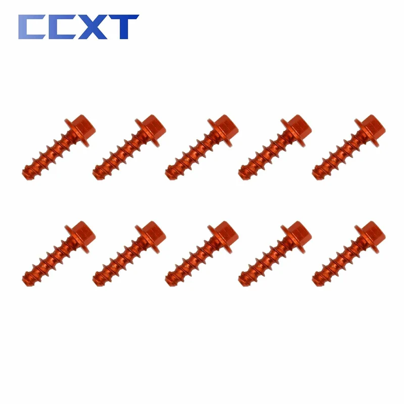 10Pcs CNC Motorrad Selbstschneidende Schraube Bolzen Kit Für KTM SX SXF XC XCW XCF EXC EXCF 125-530 2004-2021 2022 2023 Universal Teile
