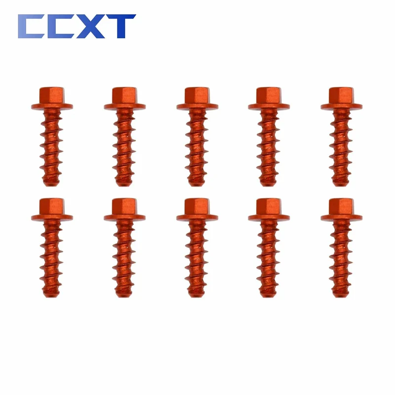 10Pcs CNC Motorrad Selbstschneidende Schraube Bolzen Kit Für KTM SX SXF XC XCW XCF EXC EXCF 125-530 2004-2021 2022 2023 Universal Teile