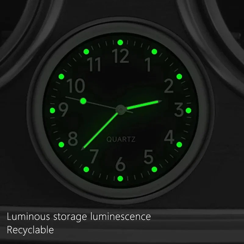 Mini Uhr Mini Quarz Uhr Licht Emittierende Elektronische Uhr Wasserdicht Fahrrad Motorrad Uhr Dashboard Auto Uhr