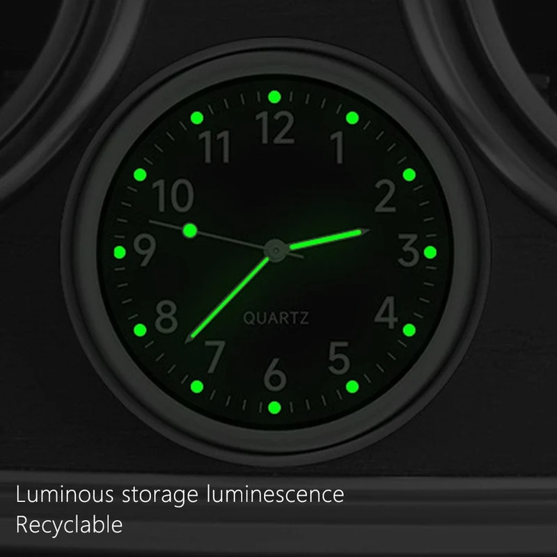 Mini Uhr Mini Quarz Uhr Licht Emittierende Elektronische Uhr Wasserdicht Fahrrad Motorrad Uhr Dashboard Auto Uhr