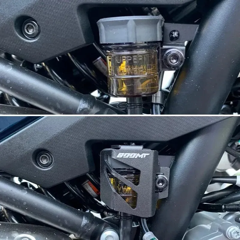Für CFMOTO 800MT 800 MT 2021-2023 MT800 CF MOTO 800 Motorradzubehör CNC-Hinterradbremsflüssigkeitsbehälterabdeckung Schutzschutz