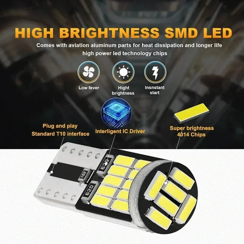 Canbus W5W T10 194 LED Auto Glühbirne 26SMD 4014 Auto Fahrzeug Hohe Helle Keil Nummernschild Freiheit Dome Tür Lampe DC12V