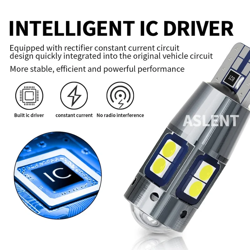 2/4 STÜCKE Hohe Qualität T10 W5W 168 192 Led Rücklicht 3030 10smd 12 V Auto Lampe CANBUS KEIN Fehler Auto Marker Parkplatz Birne 6000 K ASLENT