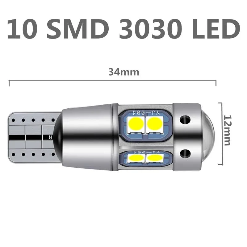 2/4 STÜCKE Hohe Qualität T10 W5W 168 192 Led Rücklicht 3030 10smd 12 V Auto Lampe CANBUS KEIN Fehler Auto Marker Parkplatz Birne 6000 K ASLENT