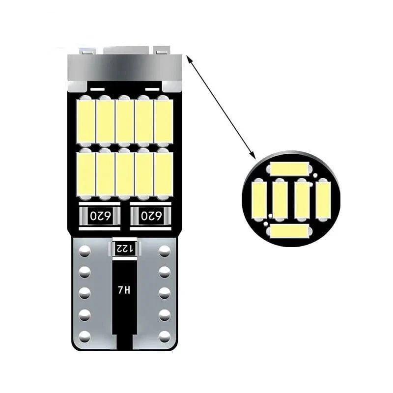 10 stück Canbus W5W T10 194 LED Auto Glühbirne 26SMD 4014 Auto Hohe Helle Keil Lizenz Platte Freiheit Dome tür Lampe 12V