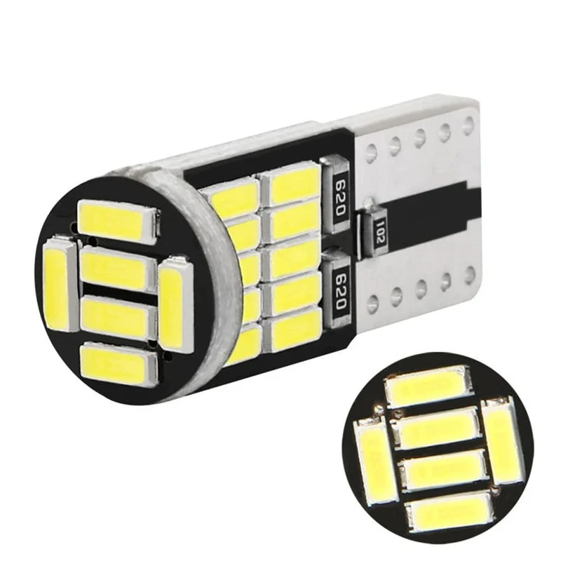 10 stück Canbus W5W T10 194 LED Auto Glühbirne 26SMD 4014 Auto Hohe Helle Keil Lizenz Platte Freiheit Dome tür Lampe 12V