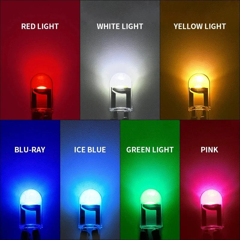 2/6/10/20/30/40/50/100 stücke T10 LED W5W Canbus Glas COB 6000k Lesen Dome Lampe Marker Keil Kennzeichen Glühbirne 168 194 192