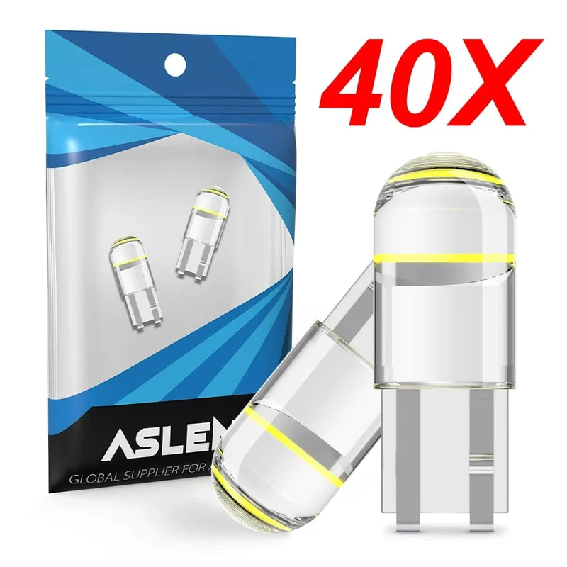2/6/10/20/30/40/50/100 stücke T10 LED W5W Canbus Glas COB 6000k Lesen Dome Lampe Marker Keil Kennzeichen Glühbirne 168 194 192