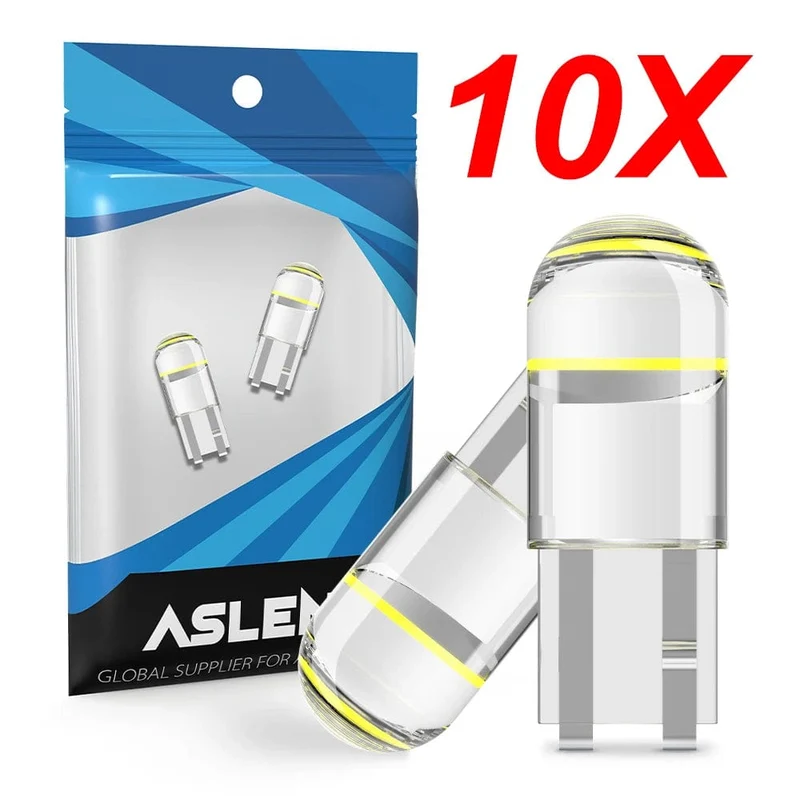 2/6/10/20/30/40/50/100 stücke T10 LED W5W Canbus Glas COB 6000k Lesen Dome Lampe Marker Keil Kennzeichen Glühbirne 168 194 192