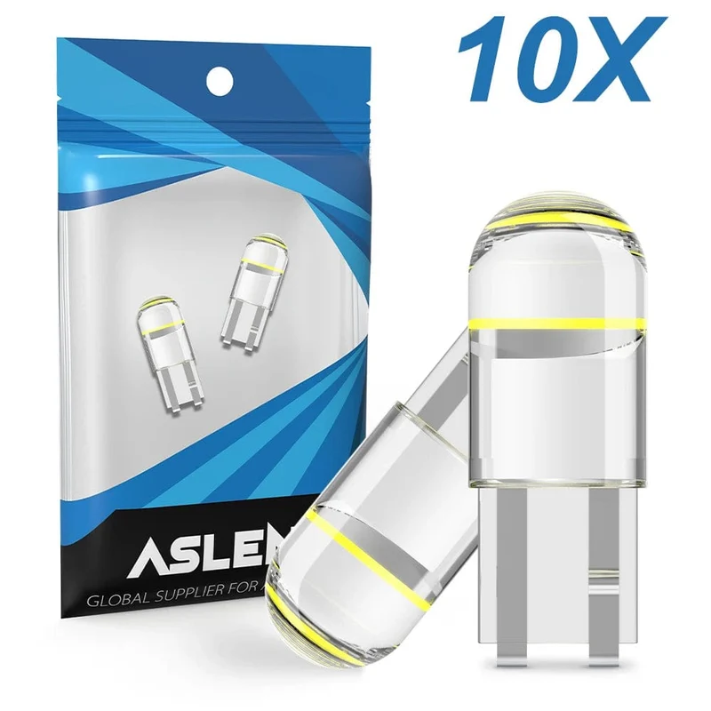 2/6/10/20/30/40/50/100 stücke T10 LED W5W Canbus Glas COB 6000k Lesen Dome Lampe Marker Keil Kennzeichen Glühbirne 168 194 192