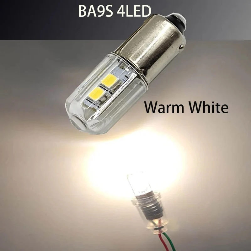 2 STÜCKE BA9S T4W LED Auto glühbirne T2W T3W H5W innen Auto LED Kennzeichen licht DC12V 12913 12910 12929 BA9 57 756 1816 1891