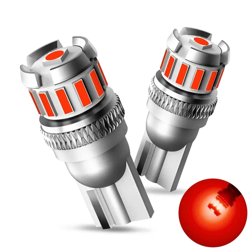 2 STÜCKE T10 W5W LED-Birnen Rot Canbus 194 168 LED Umrissleuchte Gelb Auto Innenraum Lesetür Kofferraum Kennzeichenleuchte 6500K