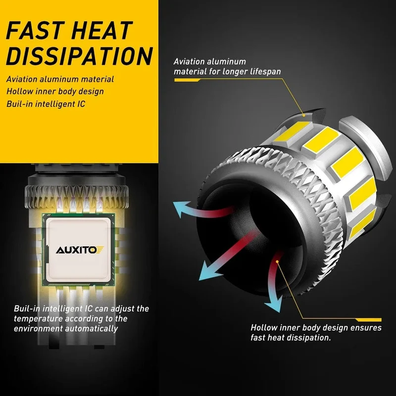 2 STÜCKE T10 W5W LED-Birnen Rot Canbus 194 168 LED Umrissleuchte Gelb Auto Innenraum Lesetür Kofferraum Kennzeichenleuchte 6500K