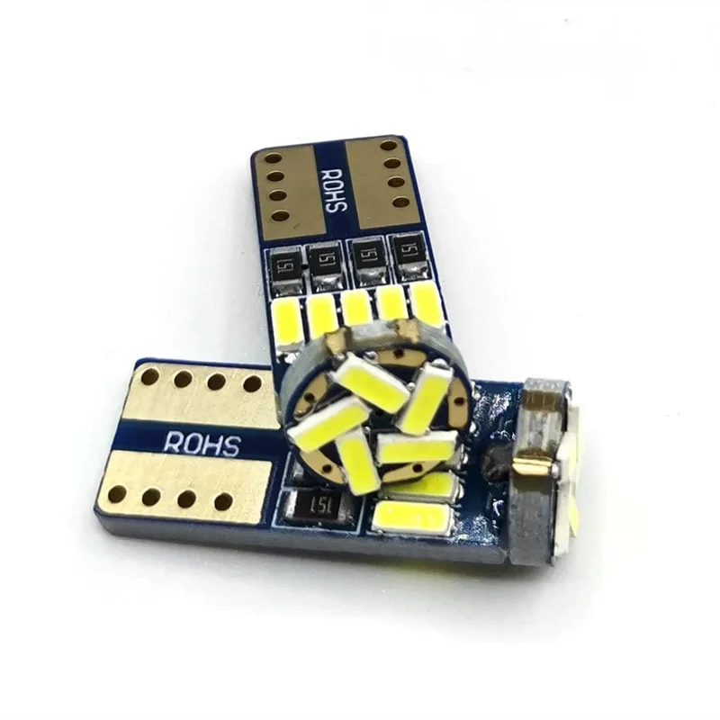 2/10PCS Led W5W T10 Auto Led Signal Lampe 501 194 Lampen 4014SMD Umrissleuchten Leseleuchten Innen lichter 6000K 12V