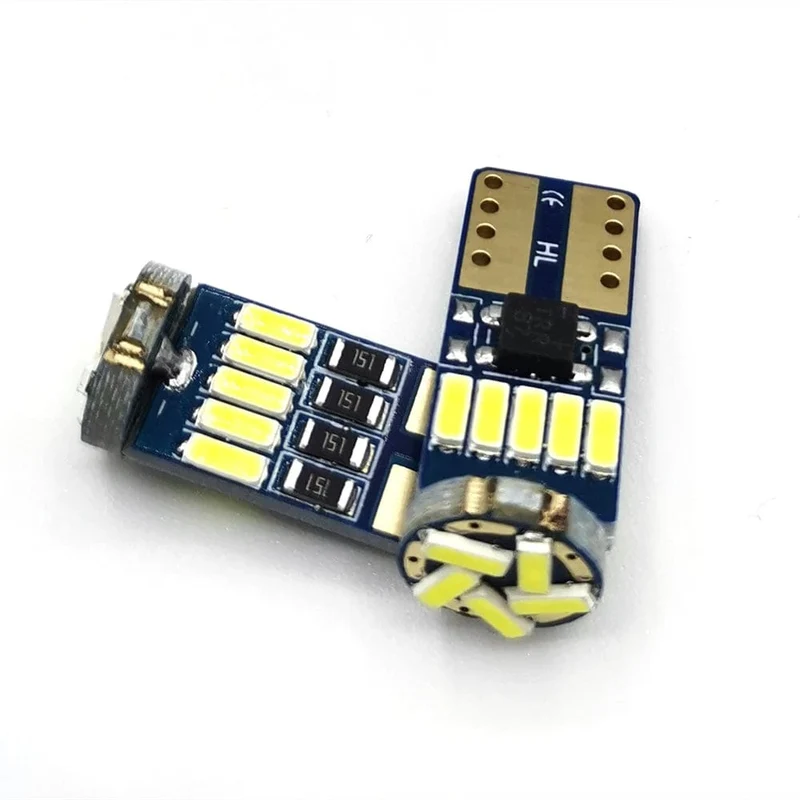2/10PCS Led W5W T10 Auto Led Signal Lampe 501 194 Lampen 4014SMD Umrissleuchten Leseleuchten Innen lichter 6000K 12V