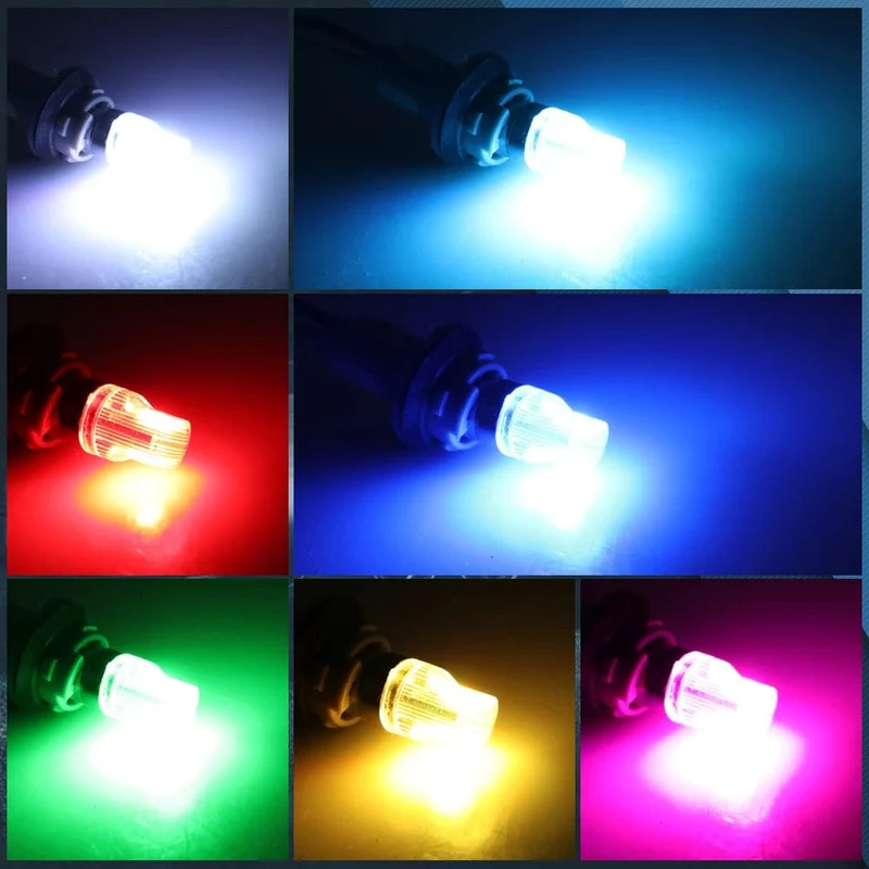 2 Teile/satz RGB LED T10 W5W Lampen Mit Fernbedienung W5W Led 194 168 Auto Lesen Dome Licht Auto Keil Lampe kennzeichen Lichter