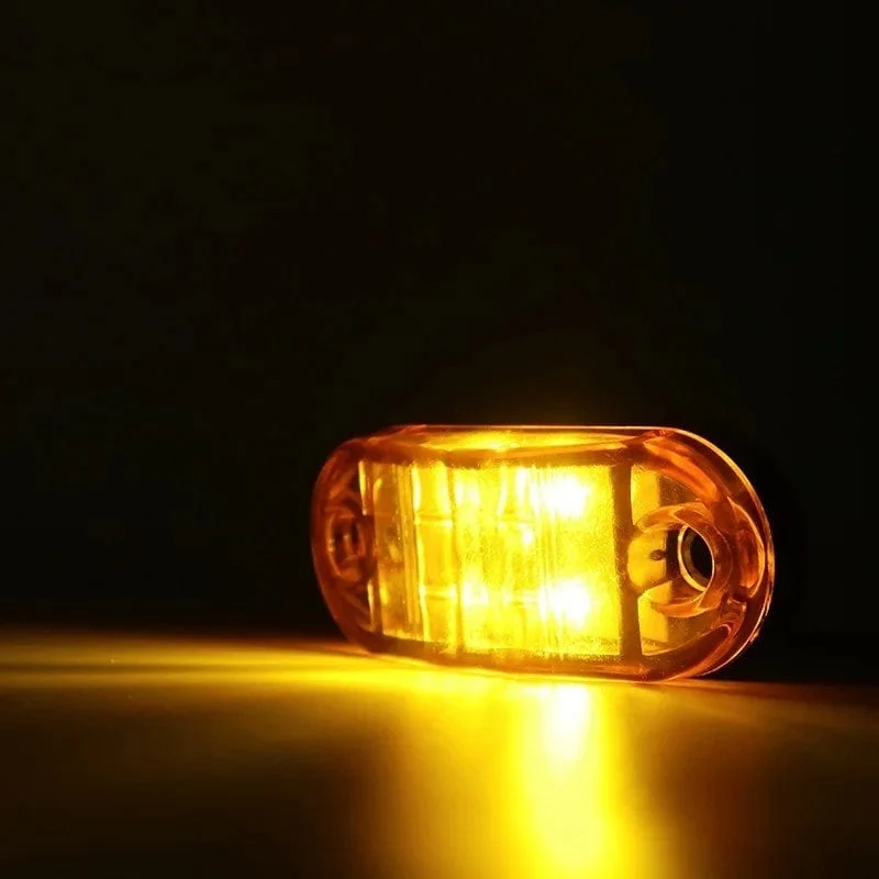 20/10 STÜCKE 4 LED 12 V-24 V Seitenmarkierungsleuchten Oval Vorne Hinten Umrissleuchte LKW Zubehör für Anhänger BUS Van Caravan