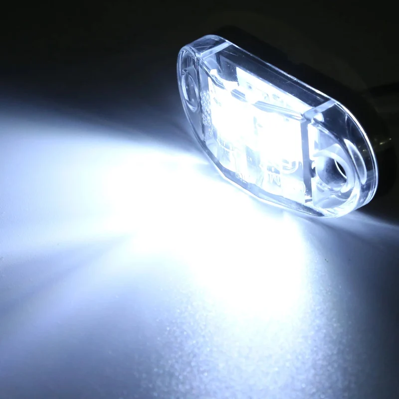 20/10 STÜCKE 4 LED 12 V-24 V Seitenmarkierungsleuchten Oval Vorne Hinten Umrissleuchte LKW Zubehör für Anhänger BUS Van Caravan