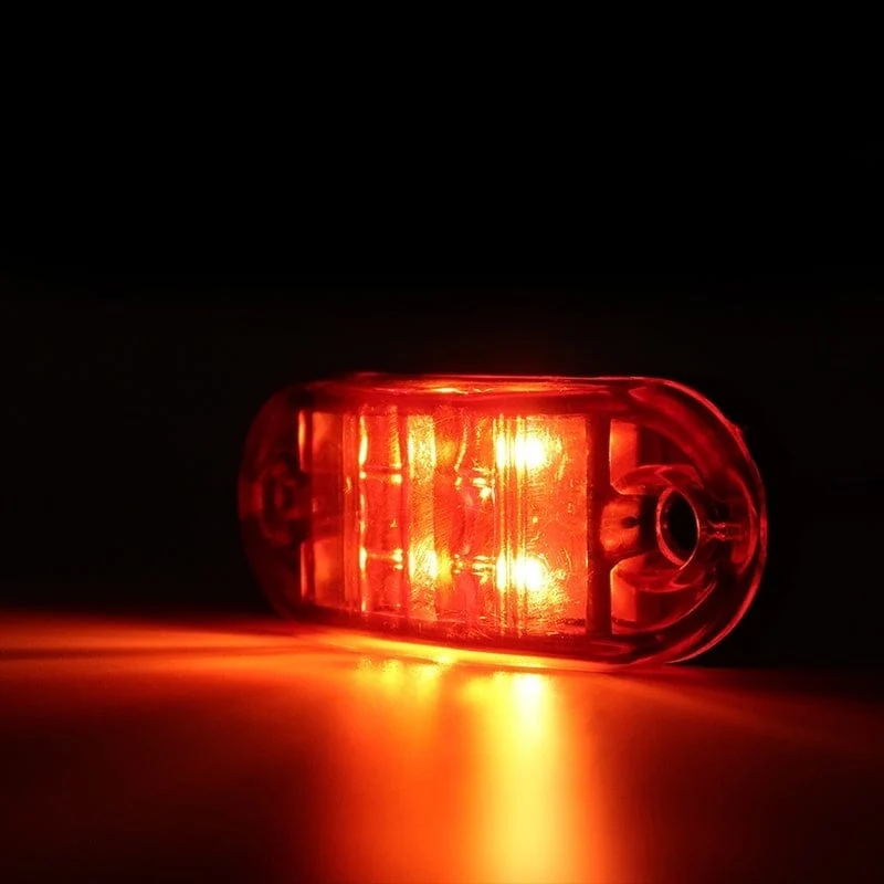 20/10 STÜCKE 4 LED 12 V-24 V Seitenmarkierungsleuchten Oval Vorne Hinten Umrissleuchte LKW Zubehör für Anhänger BUS Van Caravan