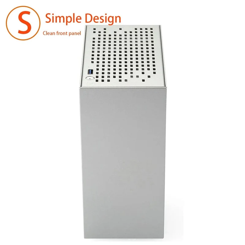 Vollaluminium 2.0mm HTPC Mini ITX A4 Chassis Spiel Computer Unterstützung Grafikkarte RTX2070 I5 Diskrete Display Fall K39 A07 A39