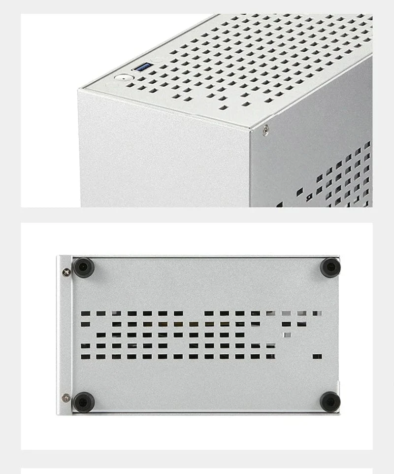 Vollaluminium 2.0mm HTPC Mini ITX A4 Chassis Spiel Computer Unterstützung Grafikkarte RTX2070 I5 Diskrete Display Fall K39 A07 A39